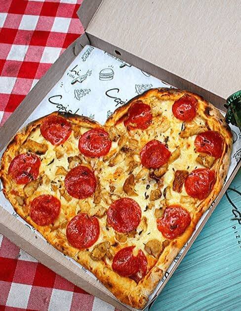 Pizzas de corazón